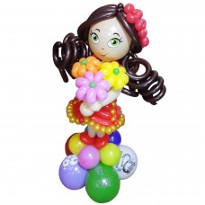 Букет з кульок Кучерява Лялечка Букет з кульок Кучерява Лялечка